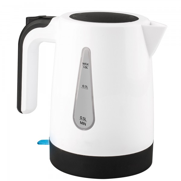 Hervidor agua kuken 1200w plast. 1 litro