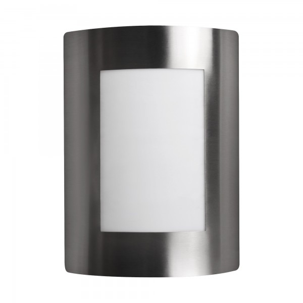 Aplique exterior e-27 inox.ip44 liso