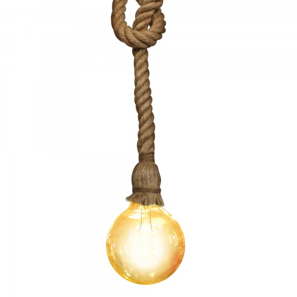 Aplique vintage colgante e27 cuerda 1m