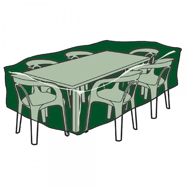 Funda de protección, cubre mesa y sillas, 143 x 225 x 90 cm, 100 g/m²